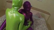 JAV Zentai Fantasy – Part 4: Glossy Spandex Roleplay